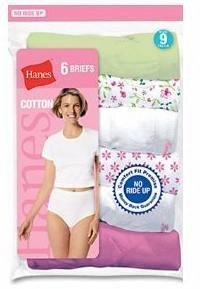 Hanes Cotton Briefs Pastel Assortment (Pack of 6) Size:10 Color:Asst/Solid