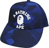 Size【BAPY版フリー】A BATHING APE(エイプ) BAPY版サル迷彩カレッジロゴメッシュキャップ【ブルー】【新品】の画像