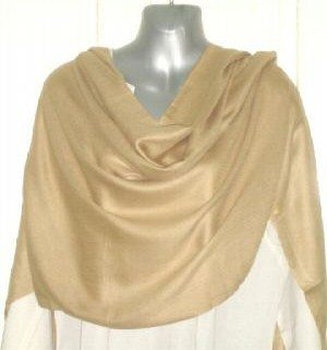 Gold Pashmina style shawl / scarf / Wrap