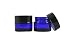 Topwel 30 Ml(1 Oz) Blue Glass Empty Refillable Cosmetic Cream Jar Pot Bottle Container (2 Pcs) RS.1999.00