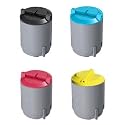 4 toner compatible cartridges for printers Xerox Phaser 6110, 6110N, 6110 N, 6110MFP, 6110 MFP best replacement for 106R01274 black, 106R01271 cyan, 106R01272 magenta, 106R01273 yellow