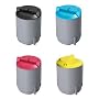 4 toner compatible cartridges for printers Samsung CLP-300, CLP300, CLP-300N, CLP300N, CLX-2160, CLX2160, CLX-2160N, CLX2160N, CLX-2161, CLX2161, CLX-3160N, CLX3160N, CLX-3160FN, CLX3160FN best replacement for CLP-K300A black, CLP-C300A cyan, CLP-M300A magenta, CLP-Y300A yellow