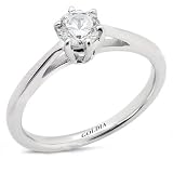1.00 Ct.Cathedral Six-Prong Solitaire Diamond Engagement Ring