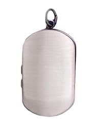Sterling Silver 2 Photo Smooth Dog Tag Locket