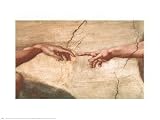 Creation Of Adam (Detail) by Michelangelo Buonarroti - Fine Art Print / Poster - 30.00 x 24.00