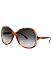 Fendi Sun FS 5099 Havana 214 Plastic Sunglasses With Gray Gradient Lens