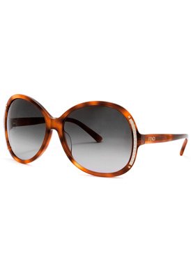 Fashion Sunglasses: Havana/Gray Gradient