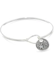 Sterling Silver Catch Bangle Bracelet "Believe In The Beauty Of Your Dreams" with Shooting Star Charm Drop
