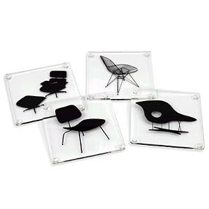 Museum of Modern Art Eames Acrylic Chairs Coasters by