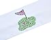 Golf Green Cotton Stretch Headband ~ Funny Girl Designs (White)