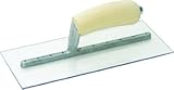 MARSHALLTOWN The Premier Line PMXS1 11-Inch by 4-1/2-Inch Plastic Finishing Trowel with Curved Wood 