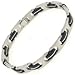 Search : Steelx Brushed Steel and Black Bracelet.a Brushed Steel Bracelet with Black Links. Black Is Back!