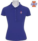 NCAA Illinois Illini Ladies Royal Blue Remarkable Short Sleeve Polo