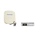 TechniSat Zwei-Teilnehmer-Set DigiDish 45 (beige) mit 1x DIGIT S2 e, silber