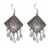 Ear Rings for Women in Sterling Silver 2.50 inches (ers208)