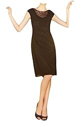 Sheath Natural   Waistline Chiffon Knee Length Wedding Party Dress 