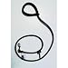 Timberwolf American Style Dog Leash ~Black~ 7/16 x 66