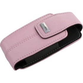 PINK BLACKBERRY PEARL 8110 8130 LEATHER FITTED CASE