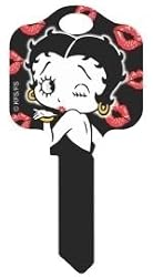 Betty Boop Kisses Schlage SC1 House Key