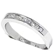 .25CT White Gold Princess Cut Channel Set Diamond Wedding Band Womens 14k Anniversary Ring