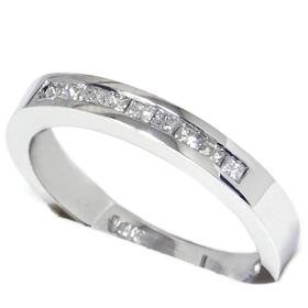 .25CT White Gold Princess Cut Channel Set Diamond Wedding Band Womens 14k Anniversary Ring
