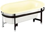 Kohler Iron Works Tellieur Bath With Black Forest Wood Surround and White Exterior K-727-2W-Y2