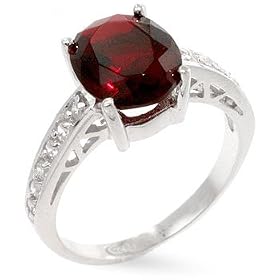 Deep Red Ruby Everyday Elegance Ring by Nvie Designs