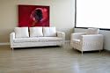 2 PC Amber Microfiber Sofa Set by True Contemporary