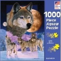 Blue Moon 1000 pc Wolf Jigsaw Puzzle