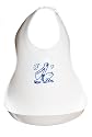 The Pelican Bib - The Original Molded Pocket Bib- Made in USA - 100% Non-Toxic - White