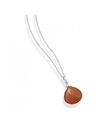 MMA Silver - 16 inch Carnelian Necklace