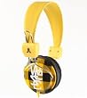 Wesc Conga Headphones Black Yellow Check Pattern