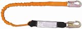 Guardian Fall Protection 11900 6-Foot Tiger Tail Single Leg Stretch Lanyard with Snaphook