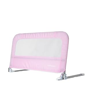 soft folding bed guard - pink