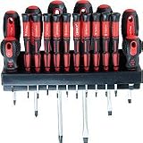 Tournevis bi matiere 18 pieces avec support