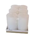 Unscented Pillar Candles 6 pk. - White
