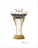 Wash Pedestal 13 Art Poster Print by Consuelo Gamboa, 4x6