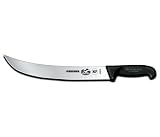 R H. Forschner by Victorinox 12-Inch Curved Cimeter Knife, Black Fibrox Handle