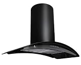 Premier Range 900cm Black Island Cooker Hood With LED Lighting H97.9  from Premier Range