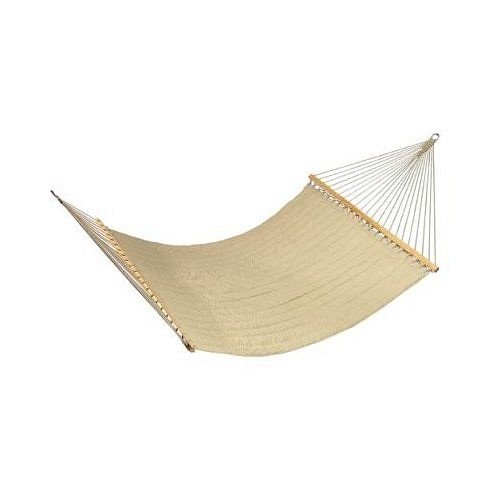 Sand Finish Outdoor Quilted Fabric Hanging Hammock