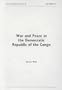 War and Peace in the Democratic Republic of the Congo (NAI Current African Issues)