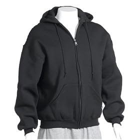 Russell Athletic Mens Basic Fleece Zip-Front Hooded Sweatshirt
