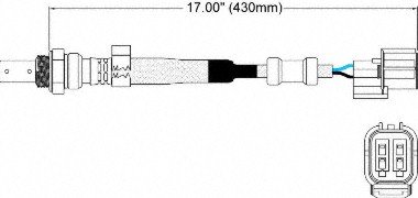 Walker 250-54014 Four Wire Oxygen Sensor