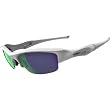 Oakley Flak Jacket Adult Sport Casual Sunglasses - Matte White/Jade Iridium