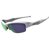 Oakley Flak Jacket Adult Sport Casual Sunglasses - Matte White/Jade Iridium