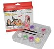 Kustom Body Art Girls Face Paint Set 8 Color Boxed Set, 3 Ml Each, 2 Makeup Brushes, a Full 8 Color Girls Rainbow Pallet, Perfect for Face Painting At Any Children's Party.