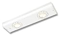 Good Earth Lighting G9112-WH-I Sunrise 2-Light 20-Watt Halogen Undercabinet Lighting Bar with Dimmer, White