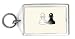 Black And White Pawns Keychain