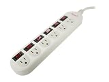 Rosewill RPS-200 6 Outlets Power Strip 125V Input Voltage 1875W Maximum Power 6 Feet Cord Length