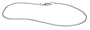 14k White Gold 1.5mm Rolo Anklet, 9"